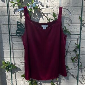 Ann Taylor Women's Deep Wine Silk Camisole